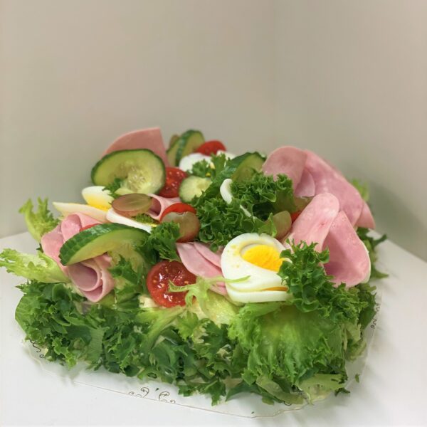 Smørbrødkake ost & skinke 4 pers