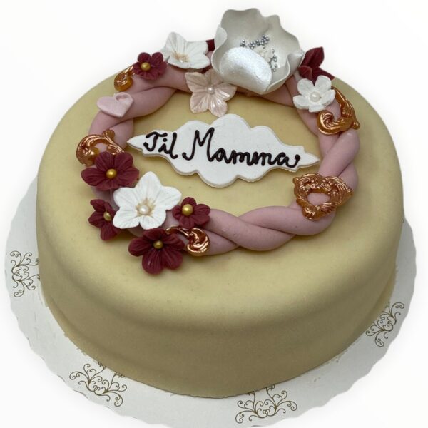 Morsdagskake rosa 10 bit