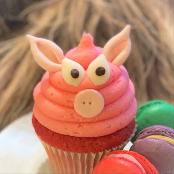 Gris cupcake 6 pk